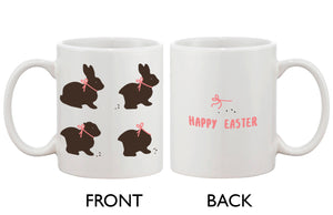 Funny and Cute Chocolate Easter Bunny Ceramic Coffee Mug - Happy Easter - 365INLOVE