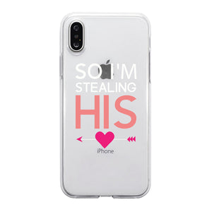 Stealing Heart Couple Matching Phone Cases Perfect Valentine's Gift