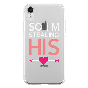 Stealing Heart Couple Matching Phone Cases Perfect Valentine's Gift
