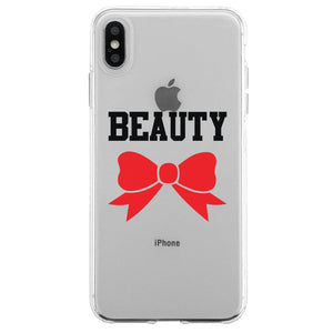 Beast And Beauty Couple Matching Phone Cases Tough Love Strong Gift