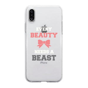 Every Beauty Beast Couple Matching Phone Cases Supportive Powerful