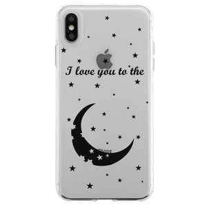Moon And Back Pattern Couple Matching Phone Cases Humble Sweet Gift