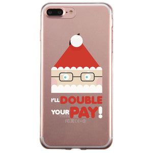 Rudolph Santa Quit Couple Matching Phone Cases Funny Christmas Gift