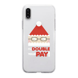 Rudolph Santa Quit Couple Matching Phone Cases Funny Christmas Gift