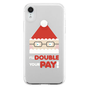 Rudolph Santa Quit Couple Matching Phone Cases Funny Christmas Gift