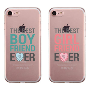Best BF GF Ever Couple Matching Phone Cases Cute Valentine's Day