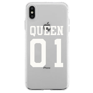 King 01 Queen 01 Couple Matching Phone Cases Important Perfect Gift