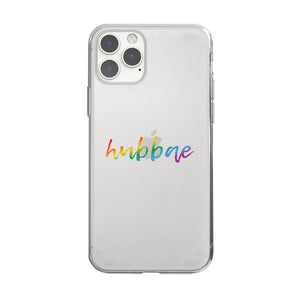 LGBT Hubbae Hubbae Rainbow Clear Matching Phone Cases