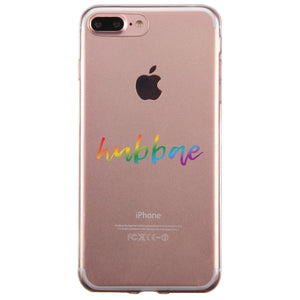 LGBT Hubbae Hubbae Rainbow Clear Matching Phone Cases