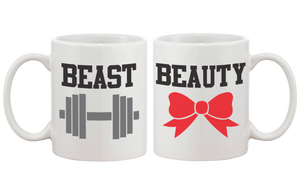 Beauty and Beast Couple Coffee Mugs