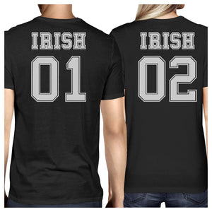 Irish 01 Irish 02 Black Funny Couple T Shirts For St Patricks Day - 365INLOVE