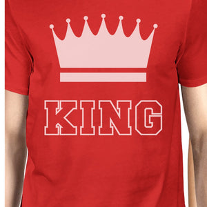 King And Queen Matching Couple Gift Shirts Red His and Hers Tshirts