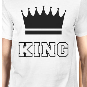 King And Queen Matching Couple Gift Shirts White For Anniversary