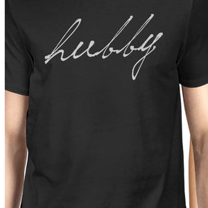 Hubby Wifey Matching Couple Gift Shirts Black For Valentine's Day