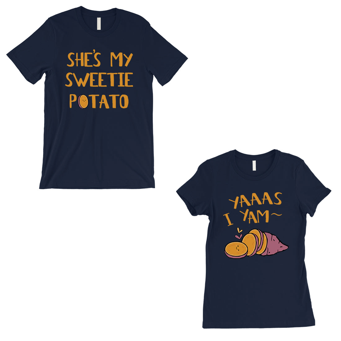 Sweet Potato Yam Funny Matching Baseball Shirts Cute Couples Gift