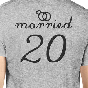 Married Since Custom Matching Couple Grey Shirts