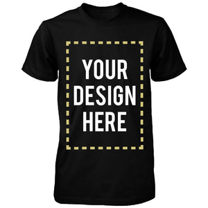 Custom T-shirt Photo Design Print  Unisex Black Tee - 365INLOVE