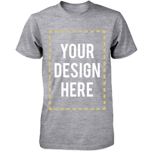 Custom T-shirt Photo Design Print Unisex Grey Tee - 365INLOVE