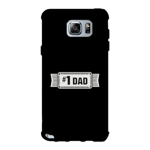 #1 Dad Black Phone Case - 365INLOVE