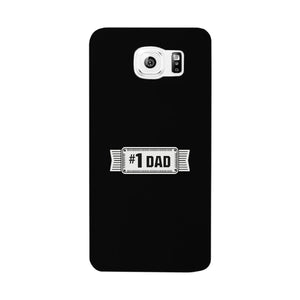 #1 Dad Black Phone Case - 365INLOVE