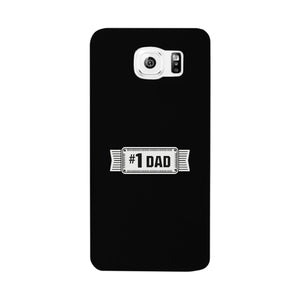 #1 Dad Black Phone Case - 365INLOVE