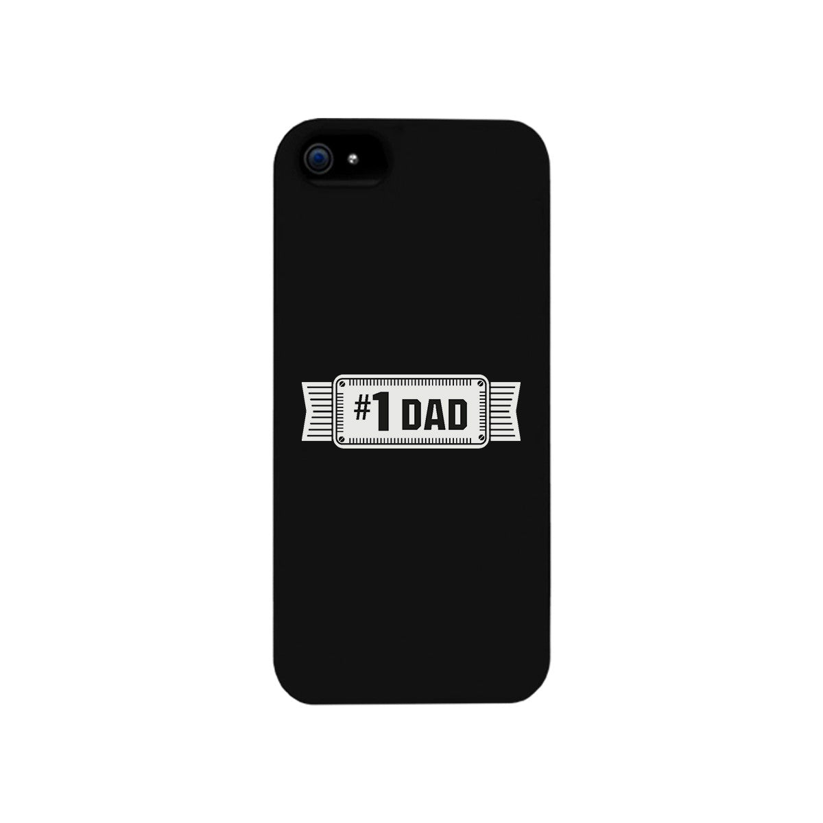 #1 Dad Black Phone Case - 365INLOVE