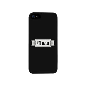 #1 Dad Black Phone Case - 365INLOVE