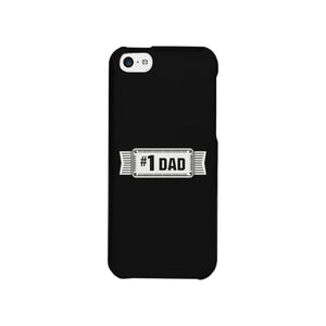 #1 Dad Black Phone Case - 365INLOVE