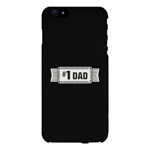 #1 Dad Black Phone Case - 365INLOVE