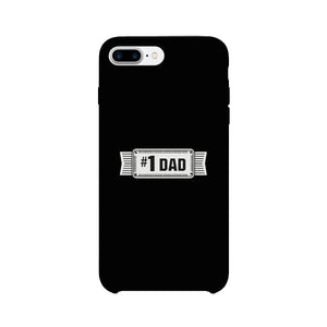 #1 Dad Black Phone Case - 365INLOVE