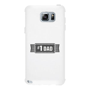 #1 Dad White Phone Case