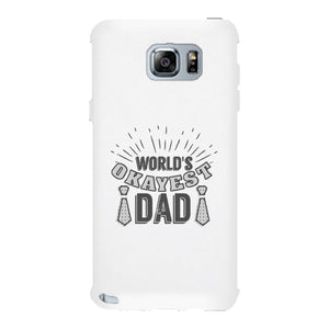 World's Okayest Dad White Phone Case