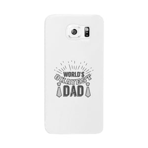 World's Okayest Dad White Phone Case