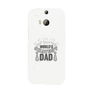 World's Okayest Dad White Phone Case