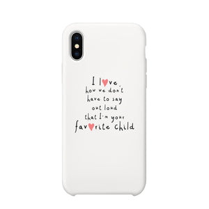 Favorite Daughter Case Phone Cover Funny Mothers Day Gifts