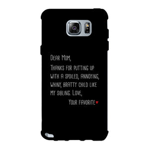 Dear Mom Case Phone Cover For Mothers Day Gift Funny Sibling