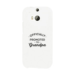 Officially Promoted To Grandpa White Phone Case