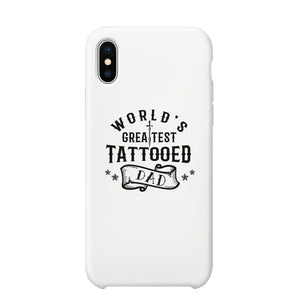 Greatest Tattooed Dad Case Inspirational Cool Fun Gift For Fathers