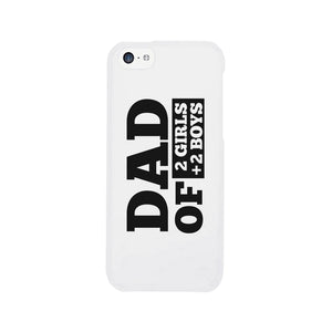 Dad Number Of Children Custom Personalized Phone Case