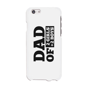 Dad Number Of Children Custom Personalized Phone Case