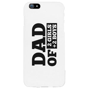 Dad Number Of Children Custom Personalized Phone Case