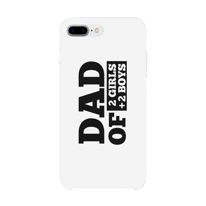 Dad Number Of Children Custom Personalized Phone Case