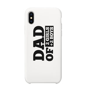 Dad Number Of Children Custom Personalized Phone Case