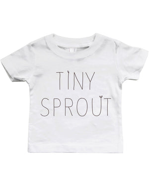 Graphic Snap-on Style Baby Tee, Infant Tee - Tiny Sprout - 365INLOVE