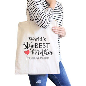 World's Best Stepmother Unique Design Canvas Bag Gifts For Stepmoms - 365INLOVE