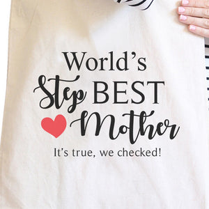 World's Best Stepmother Unique Design Canvas Bag Gifts For Stepmoms - 365INLOVE