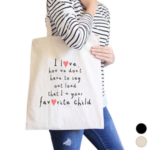 Favorite Daughter Heavy Cotton Canvas Bag Tote Shoulder Bag Gift