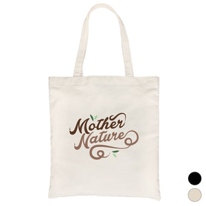 Mother Nature Canvas Shoulder Bag Heavy Cotton Mother's Day Gift