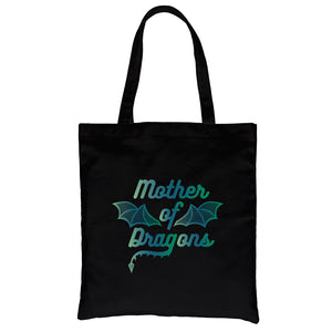 Mother Of Dragons Heavy Cotton Canvas Bag For Mother's Day Gift