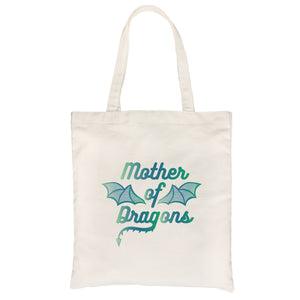 Mother Of Dragons Heavy Cotton Canvas Bag For Mother's Day Gift